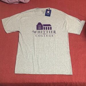 Champion Light Gray Whittier College Tee